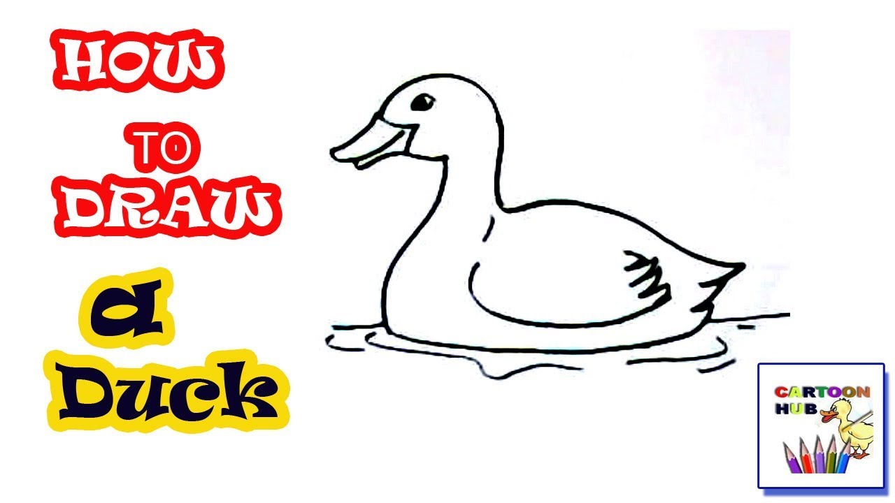 1280x720 How To Draw Duck In Easy St Step