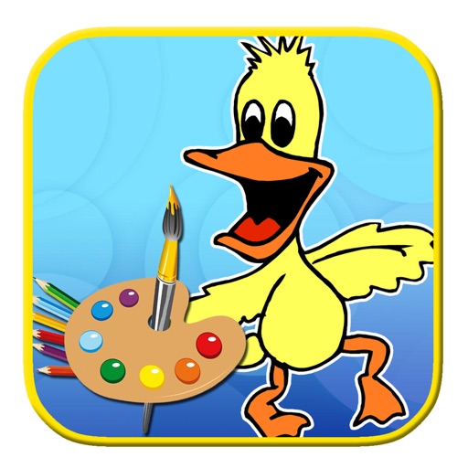 512x512 Draw Game Duck Patry Coloring
