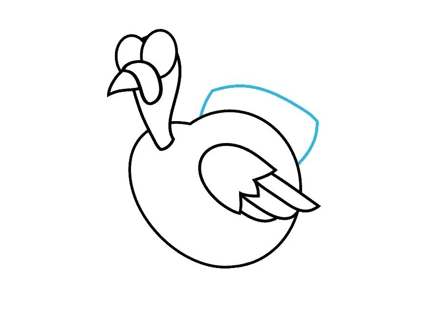 900x680 Cartoon Drawing Of A Turkey Turkey Head Drawing At Free