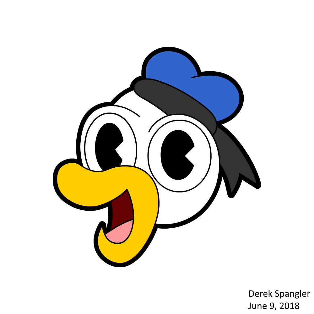 1000x1000 Derek Spangler On Twitter A Simple Head Drawing Of Donald Duck