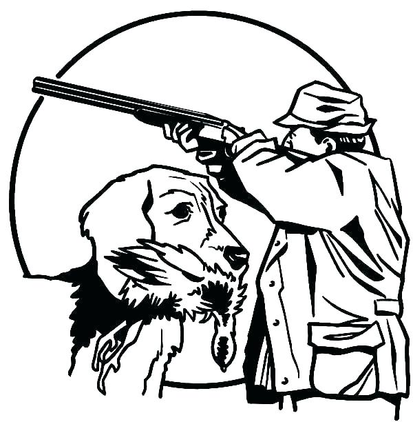 600x612 Hunter Shooting Clip Art