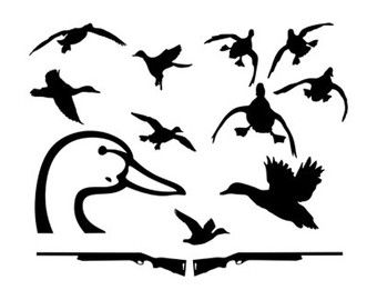 340x270 Duck Hunt Dxf Instant Download Silhouette Cameo Cricut