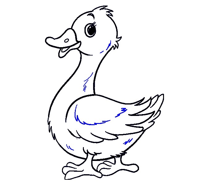 Duck Line Drawing | Free download on ClipArtMag