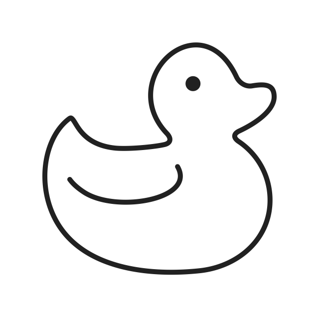 640x640 Duck Line Icon, Duck, Ducks, Beautiful Png And Vector For Free