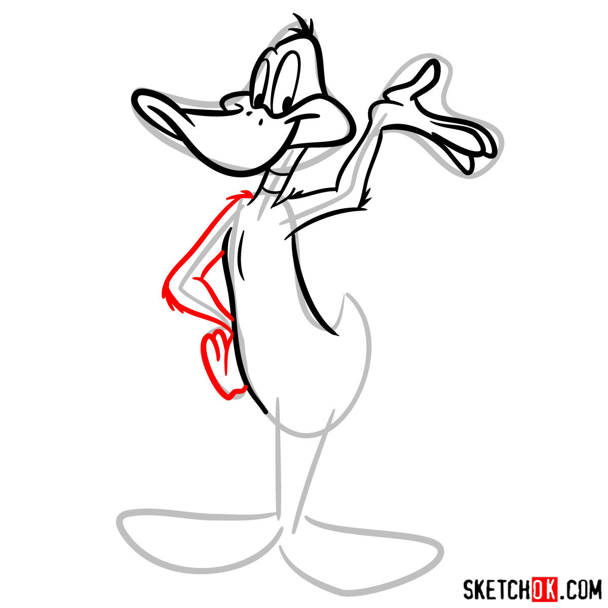1200x1200 How To Draw Daffy Duck