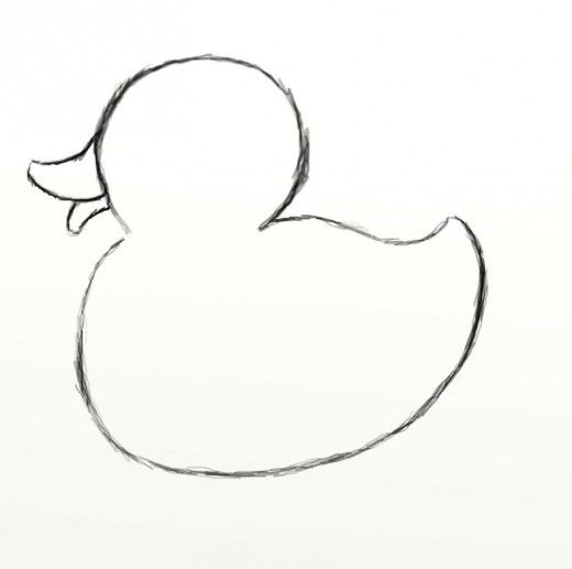 520x517 How To Draw A Rubber Duck Learning To Draw Duck Tattoos, Duck