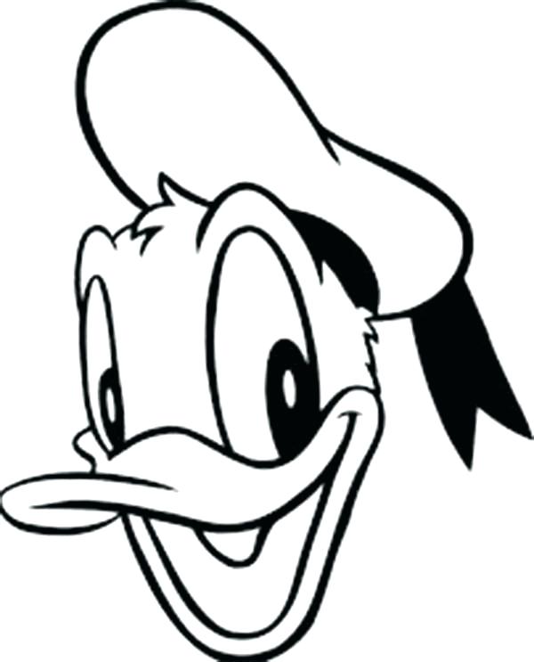 600x743 Outline Of A Duck How Outline Duck Images