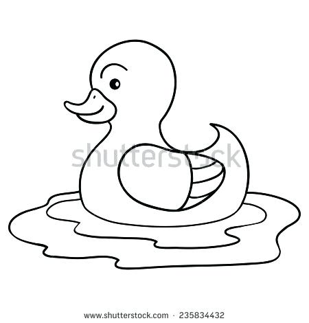 450x470 Outline Of Duck