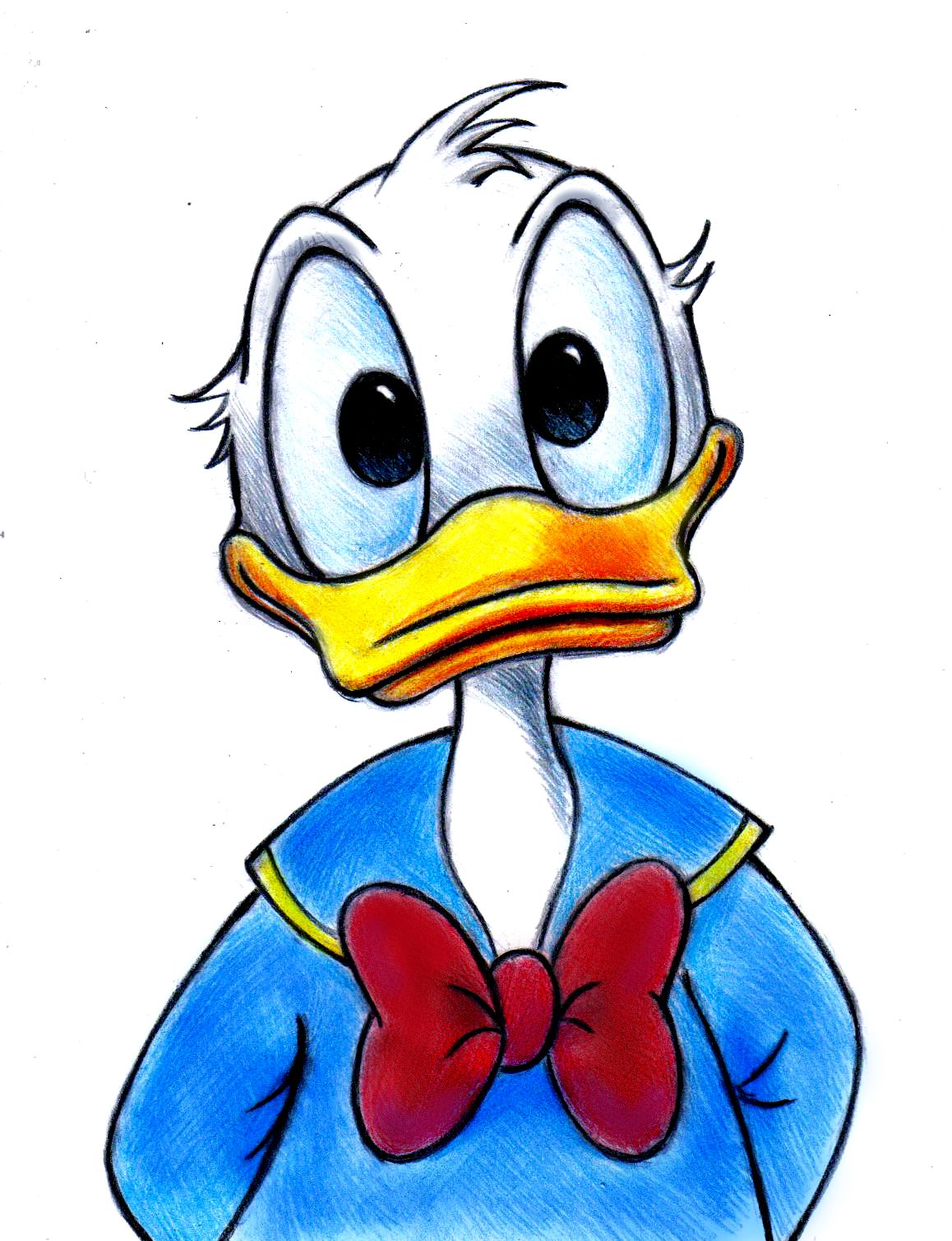 1158x1509 Donald Duck He's So Cute Jb Pencil Sketch Donald Duck