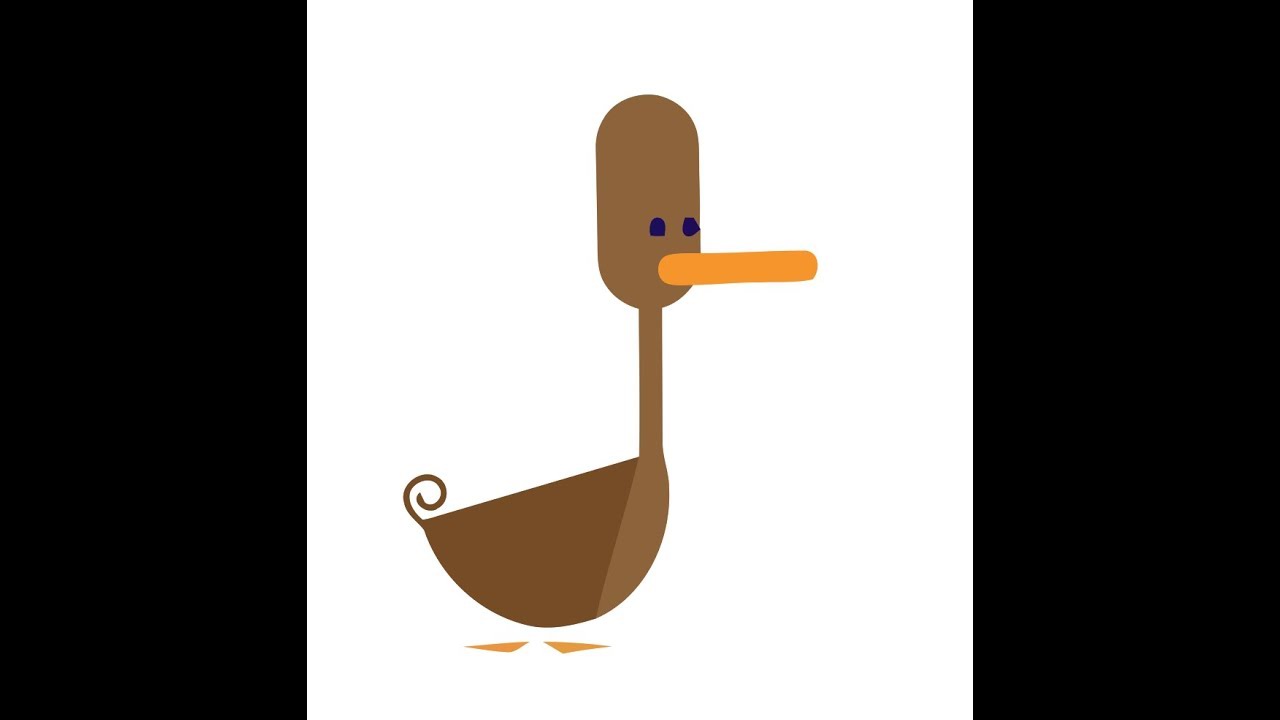 1280x720 Mother's Day Google Doodle Duck Drawing Using Pencil