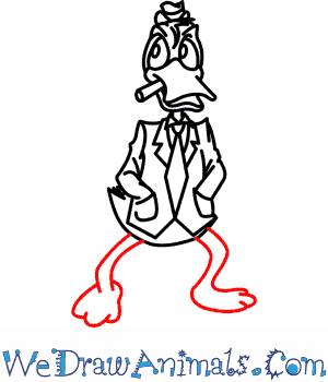 300x350 How To Draw Howard The Duck