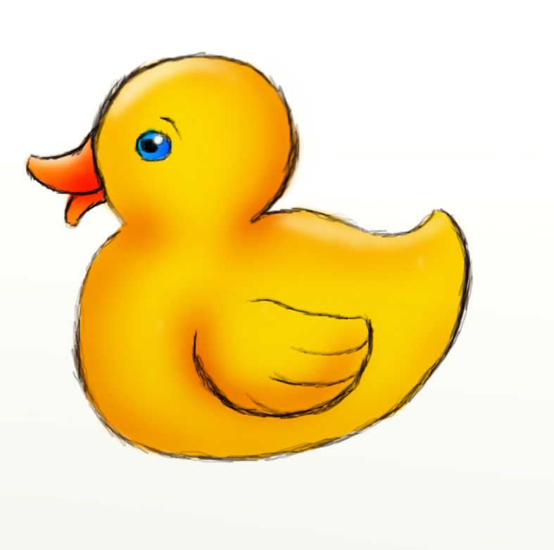 787x782 How To Draw A Rubber Duck Feltmagnet