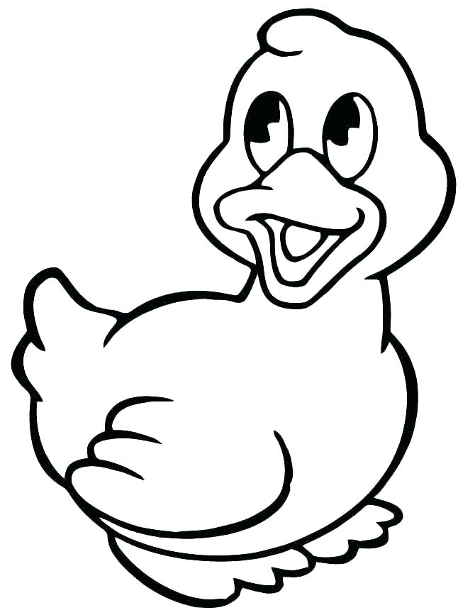 670x867 Simple Duck Drawing Simple Cute Duck Drawing