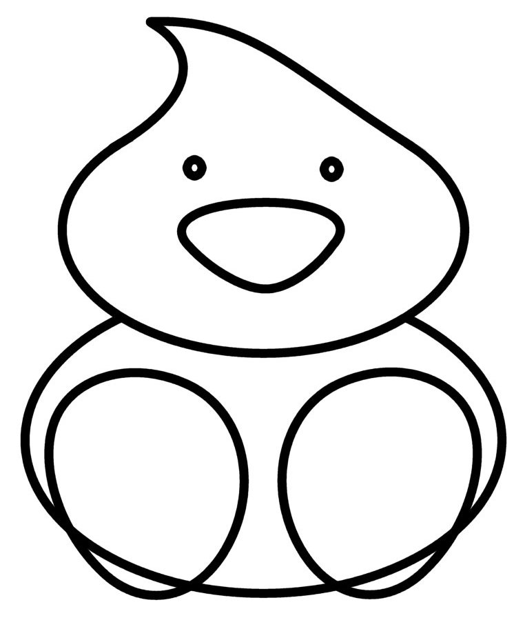 762x912 How To Draw Cartoons Duckling Baby Duck