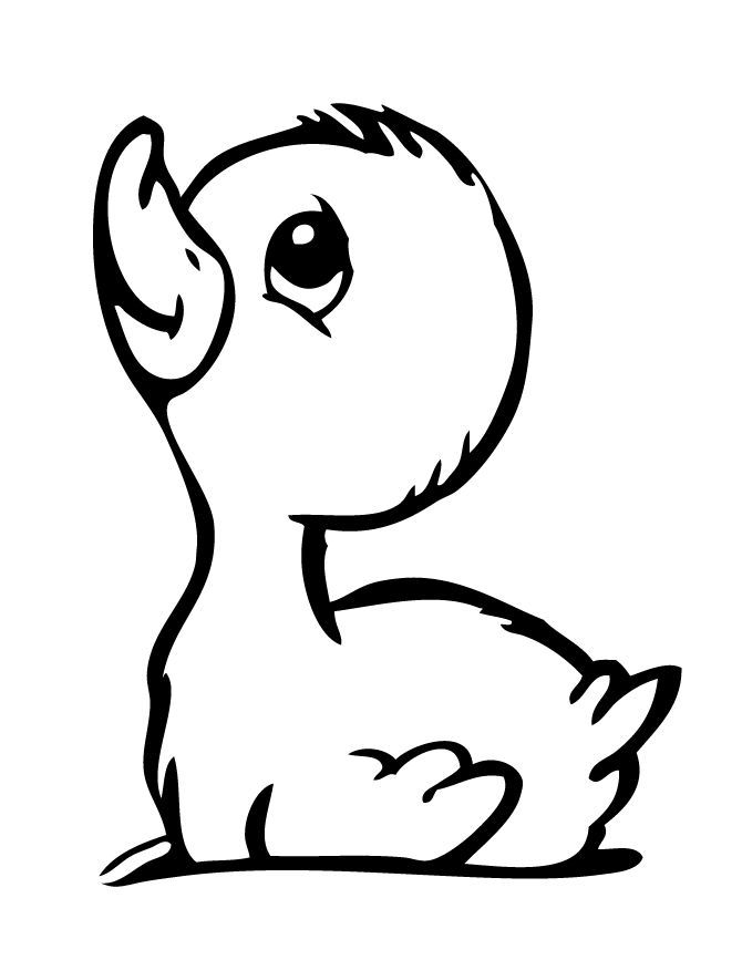 670x867 Duckling For Eas Duck Tattoos, Baby Tattoos, Cute Coloring Pages