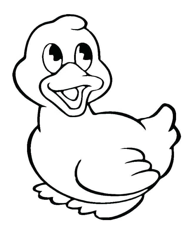 660x809 Duckling Coloring