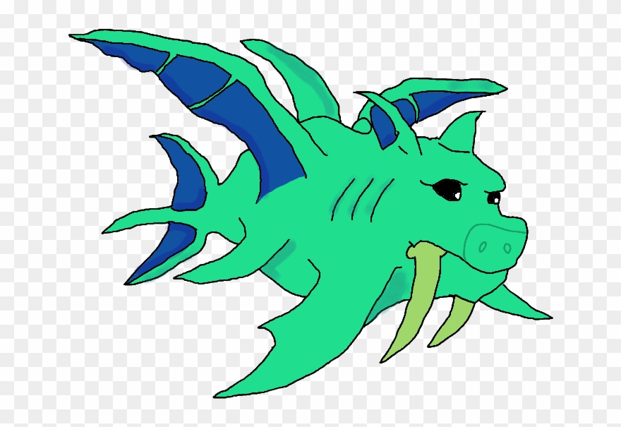 880x605 duke fishron drawing