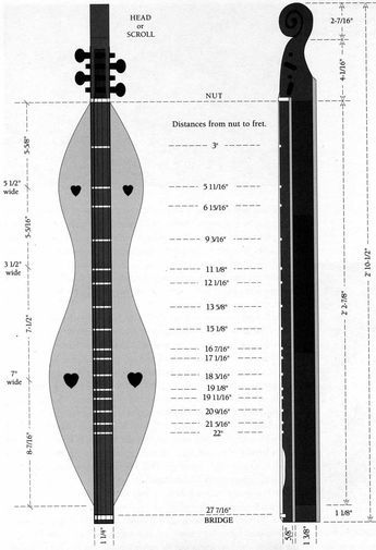 345x505 Dulcimer Drawing Luthier Dulcimer Music, Hammered Dulcimer