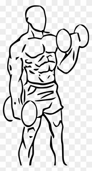 320x592 Vector Transparent Dumbbell Clipart Drawing