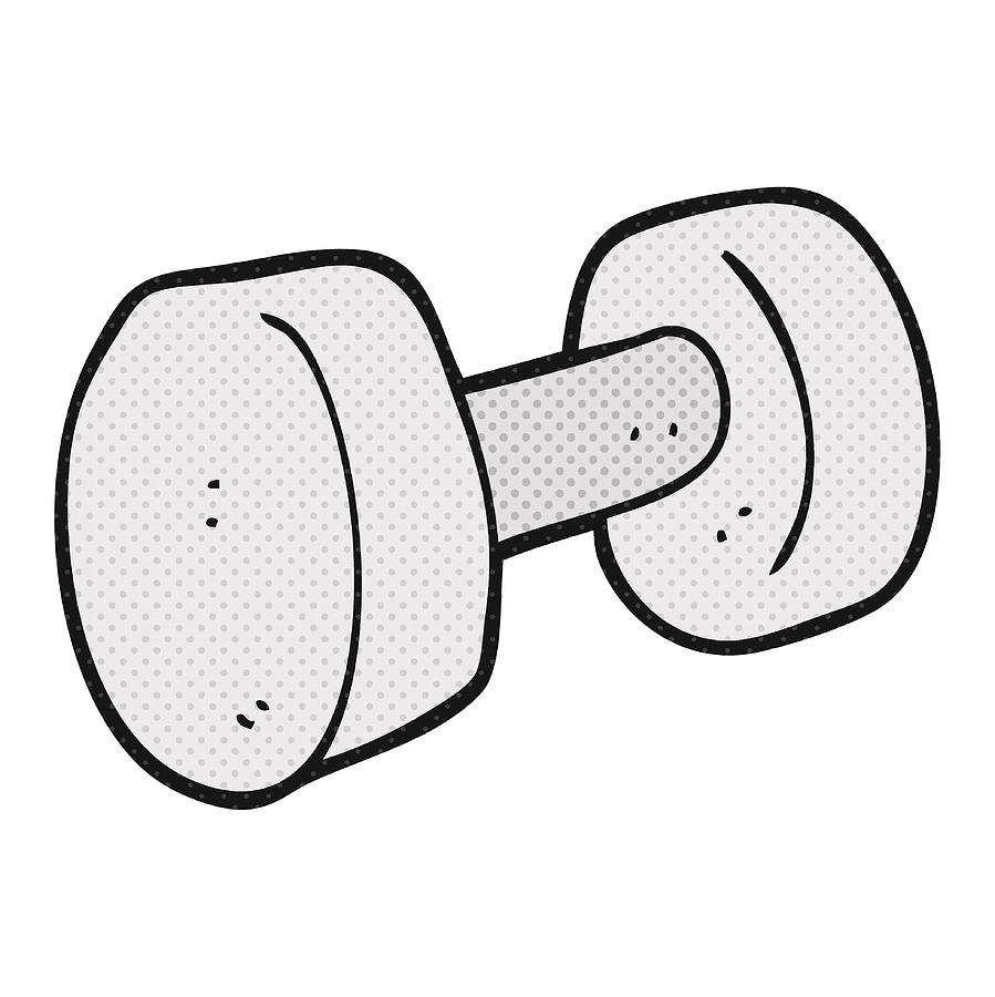 899x900 Cartoon Dumbbell Drawing