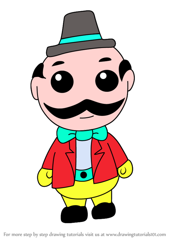 567x800 Learn How To Draw Kawaii The Ringmaster From Dumbo