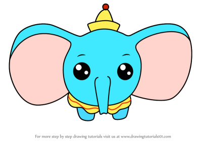 400x284 Download Free Png How To Draw Kawaii Dumbo Elep