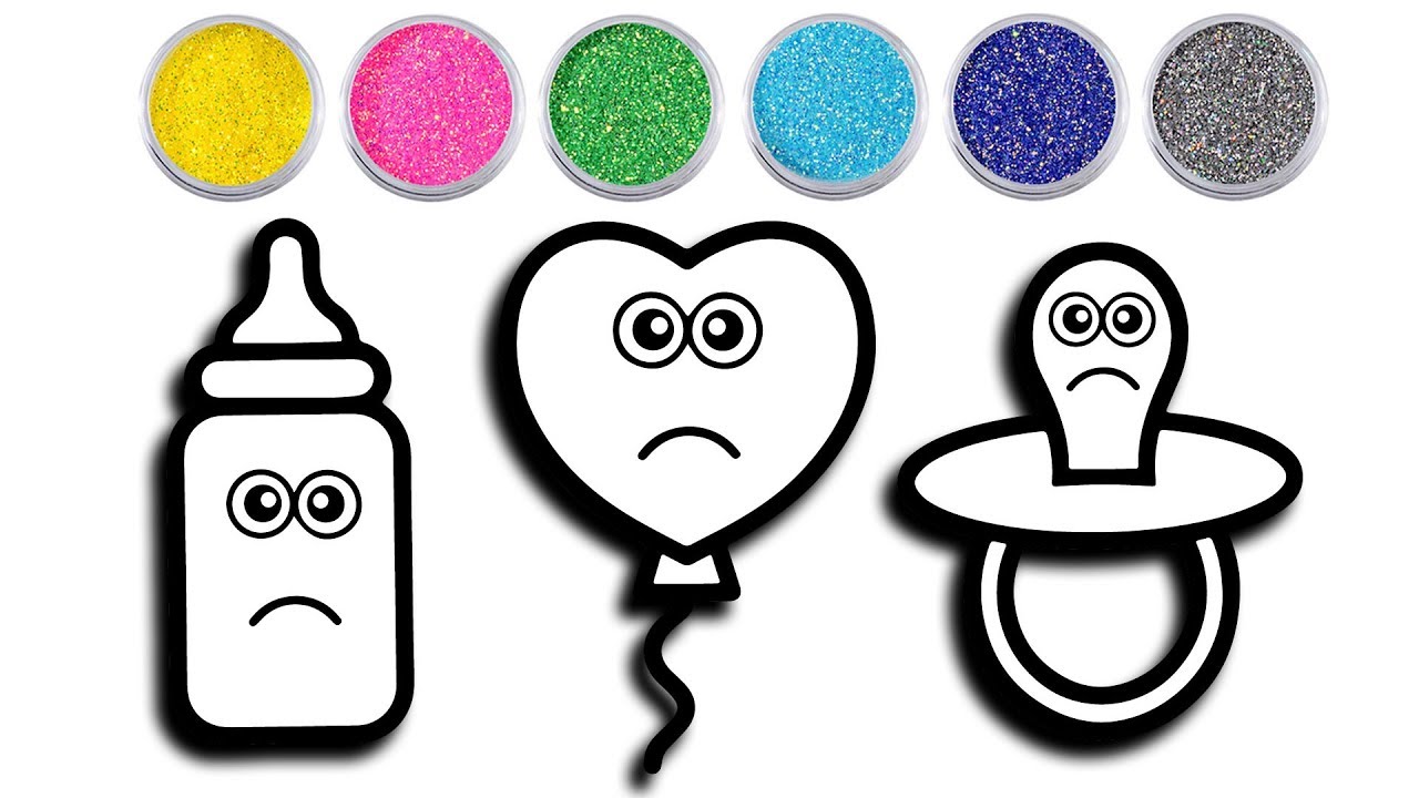 1280x720 Supper Coloring Pages With Baby Dummy Bottle How To Draw Baby