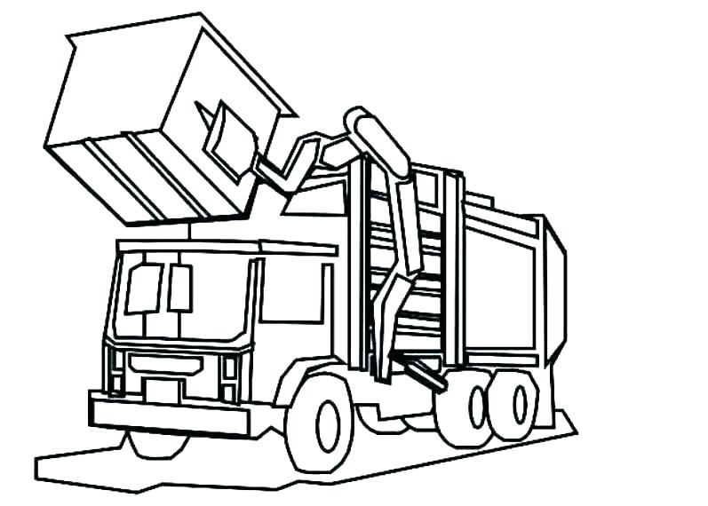 797x570 Coloring Pages Of Dump Trucks Truck Color Book Sheet Pdf