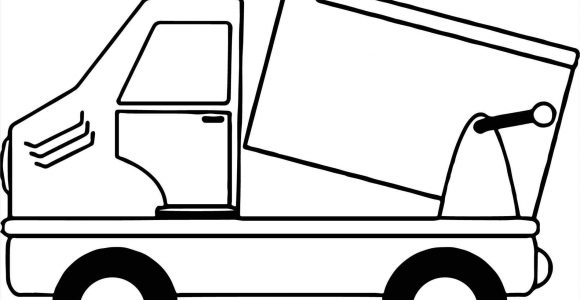 580x300 Simple Dump Truck Drawing