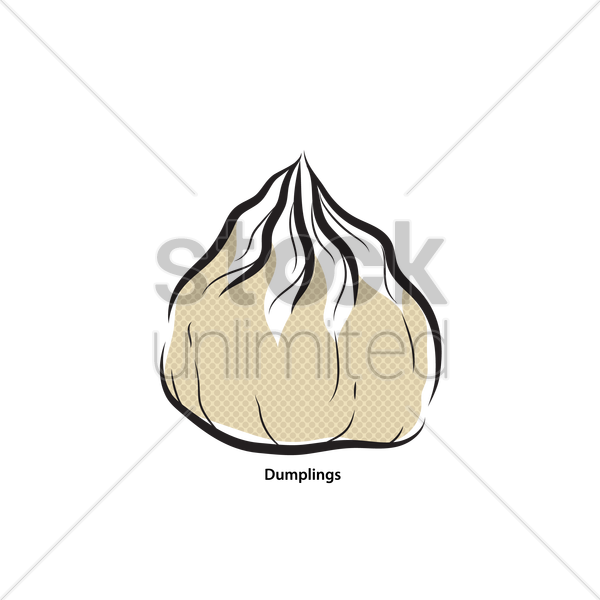 600x600 dumpling vector image