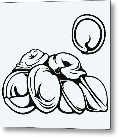 493x572 Ukrainian Traditional Pelmeni With Meat Metal Print