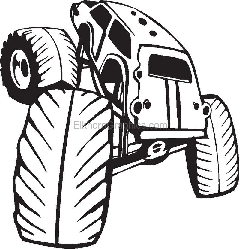800x829 Dune Buggy Sticker