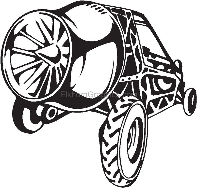 800x765 Dune Buggy Sticker