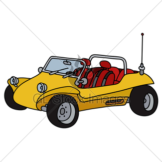 325x325 Funny Red Dune Buggy Gl Stock Images