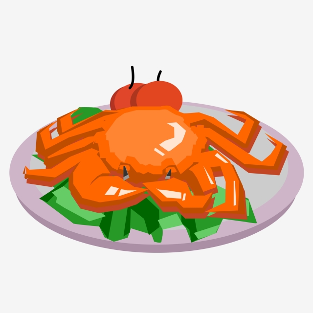 640x640 hand drawn geometric cartoon hairy crabs for commercial elements