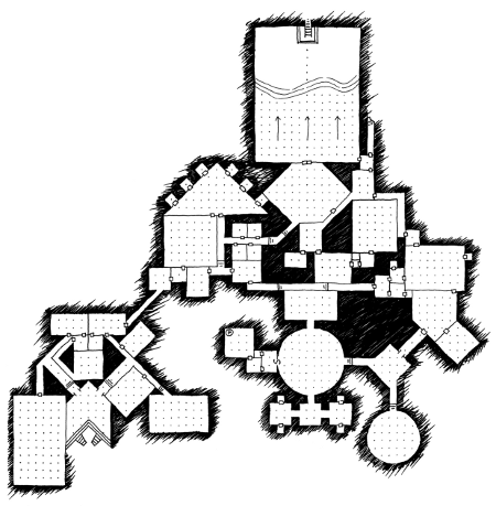 450x459 quickly, quietly, carefully another one hour dungeon map