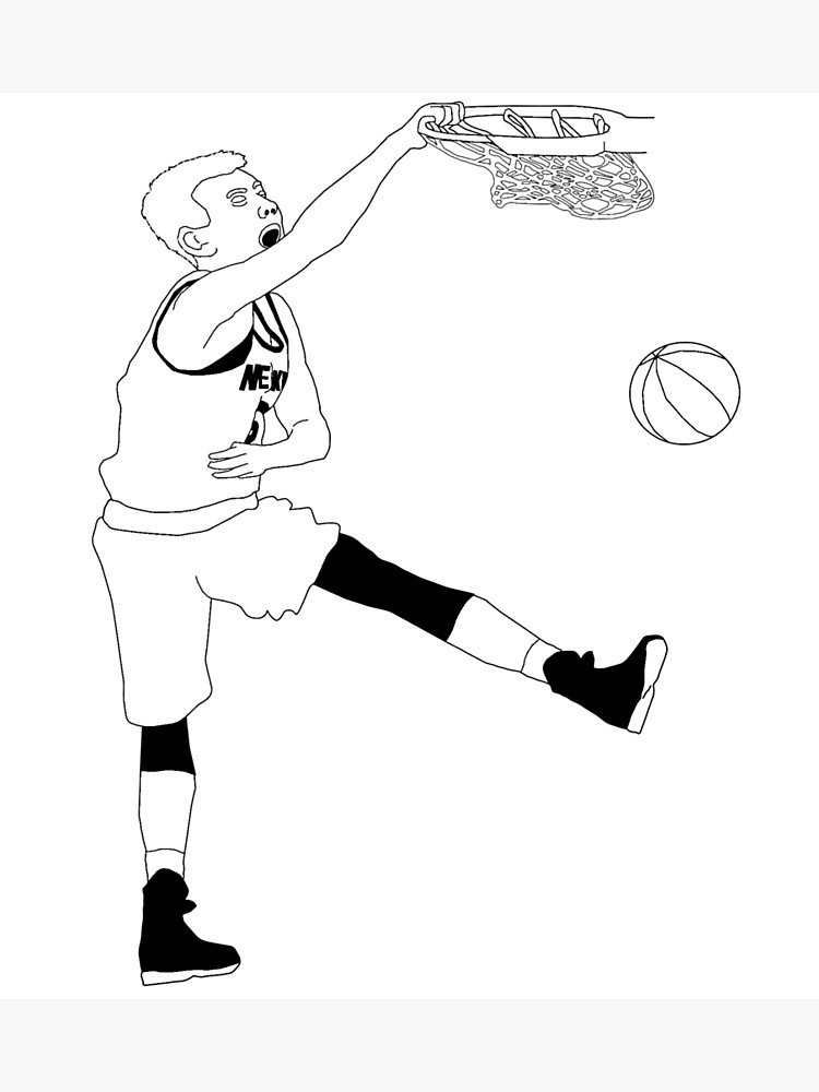 750x1000 Kristaps Porzingis Unicorn Slam Dunk New York Knicks Black