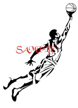 256x355 Tribal Slam Dunk Basketball Player Pdf Cross Stitch Chart