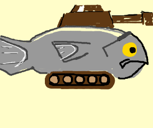 300x250 Fish Tank Drawing Image