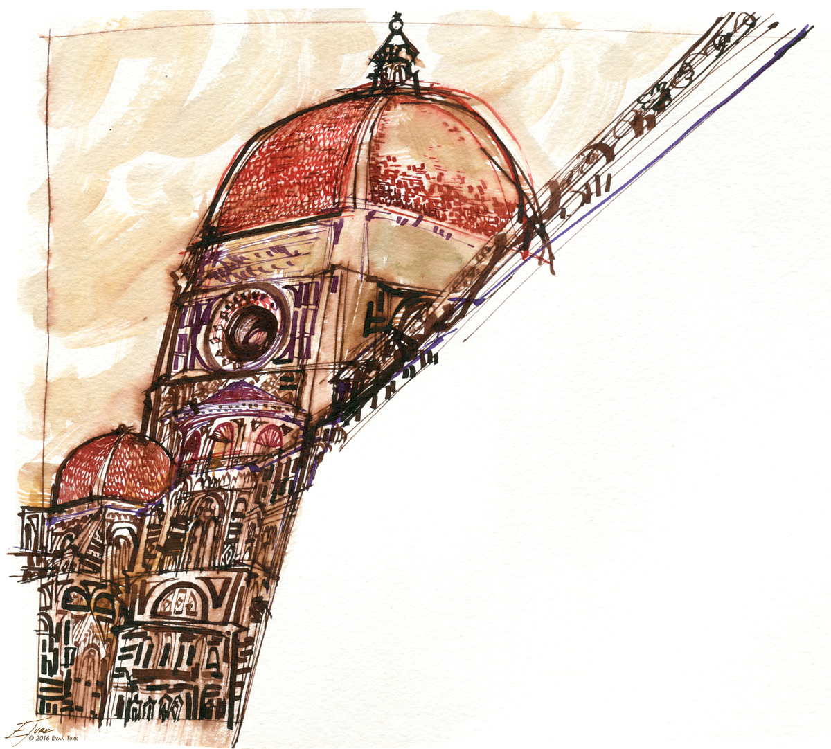 1200x1082 Evan Turk's Travel, Reportage And Illustration Blog Italy