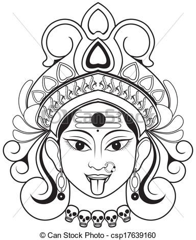 384x470 Durga Drawings