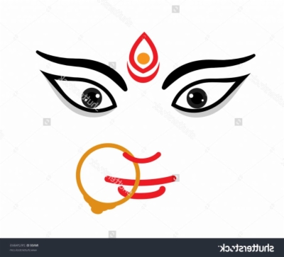 400x363 Durga Face Png