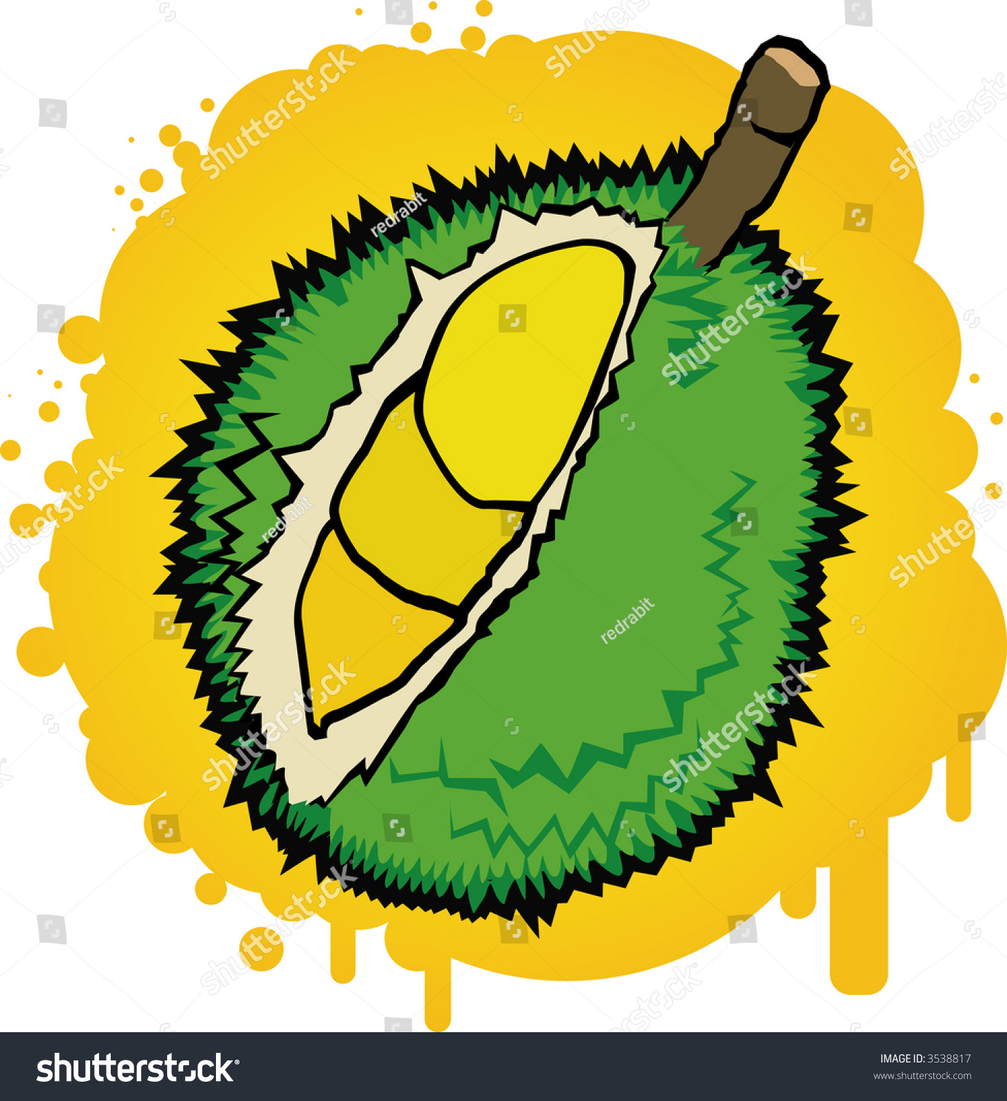 1464x1600 Durian Clipart Clipart Station