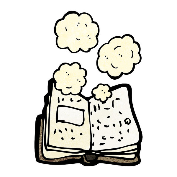 600x600 dusty old book cartoon art print