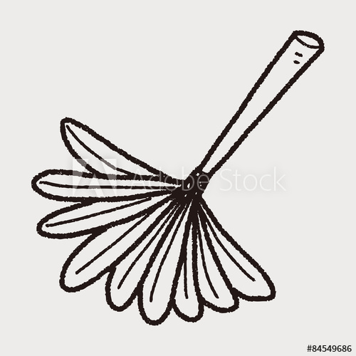 500x500 Feather Duster Doodle