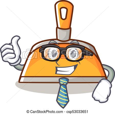 450x446 businessman dustpan character cartoon style vector clipart