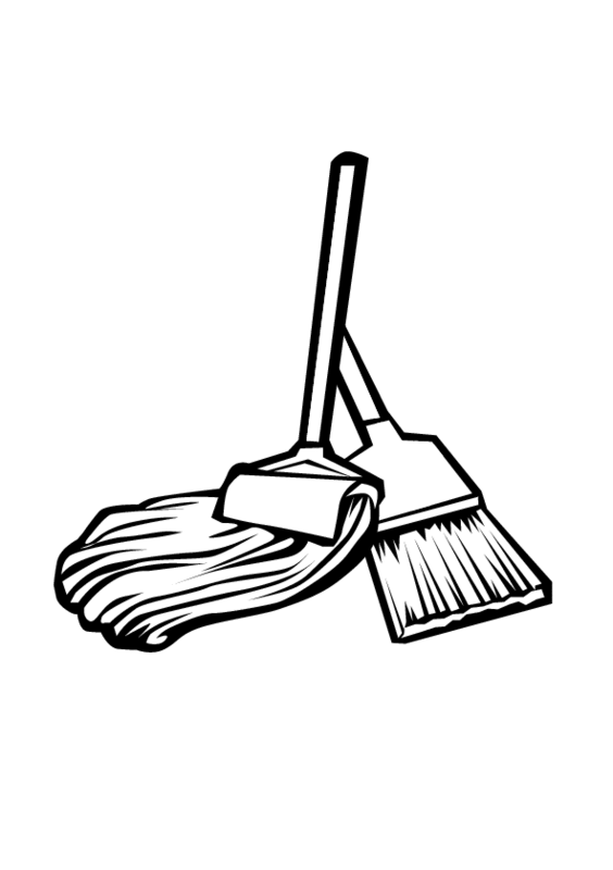 564x800 mop drawing broom dustpan for free download