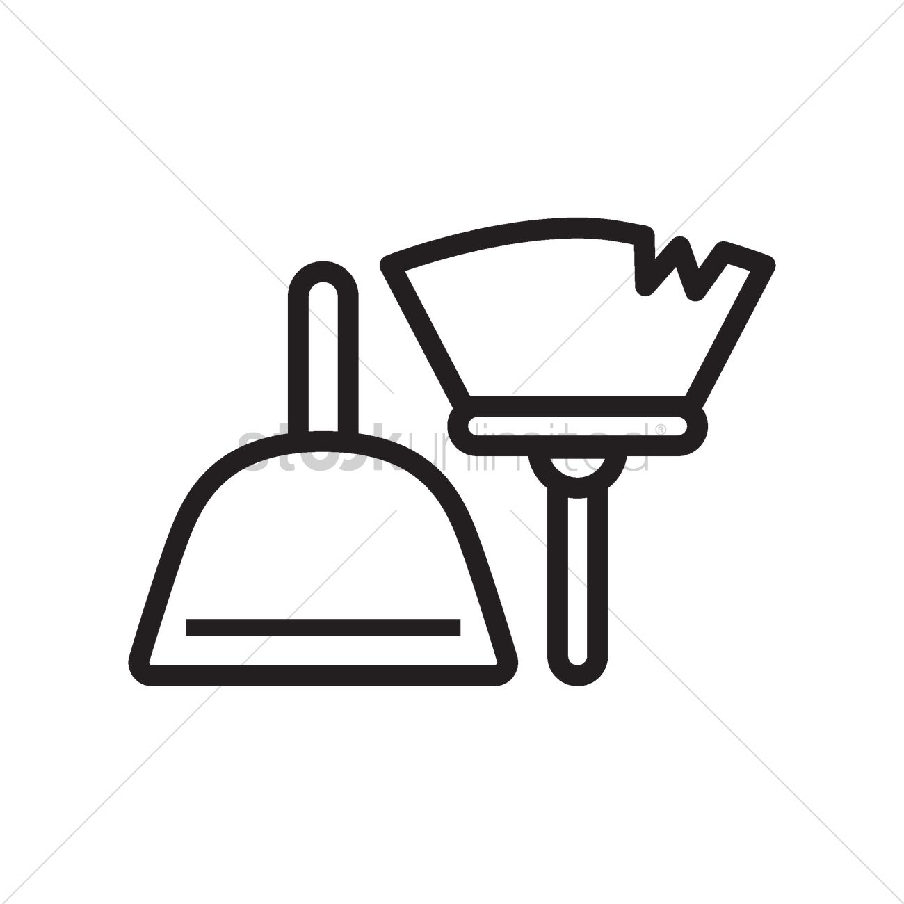1300x1300 small dustpan and hand sweeper vector image