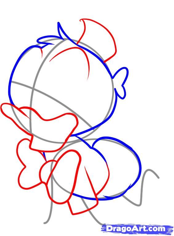 565x764 How To Draw Baby Donald Duck Step Chibis Baby Drawing