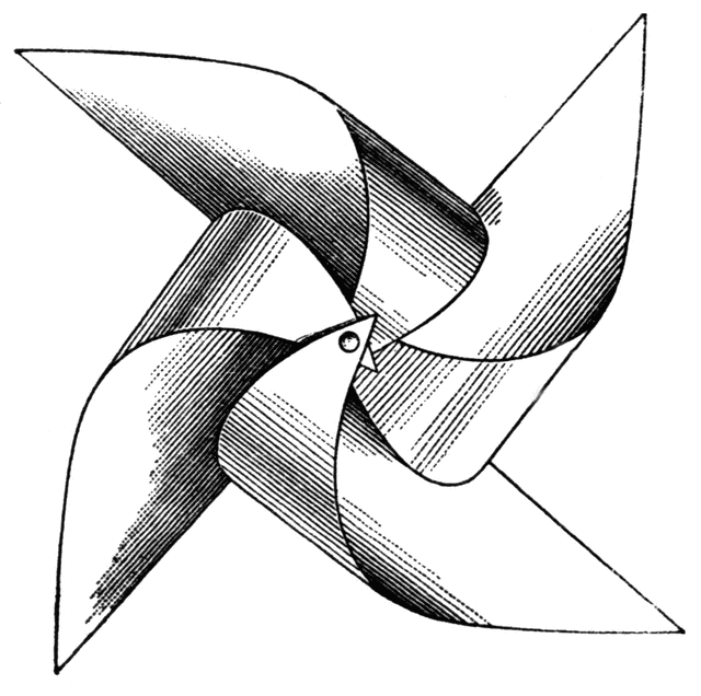 Dutch Windmill Drawing